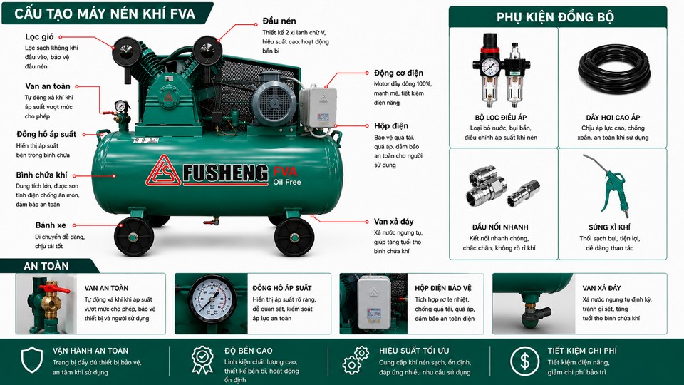 ảnh xưởng máy nén khí fva-30