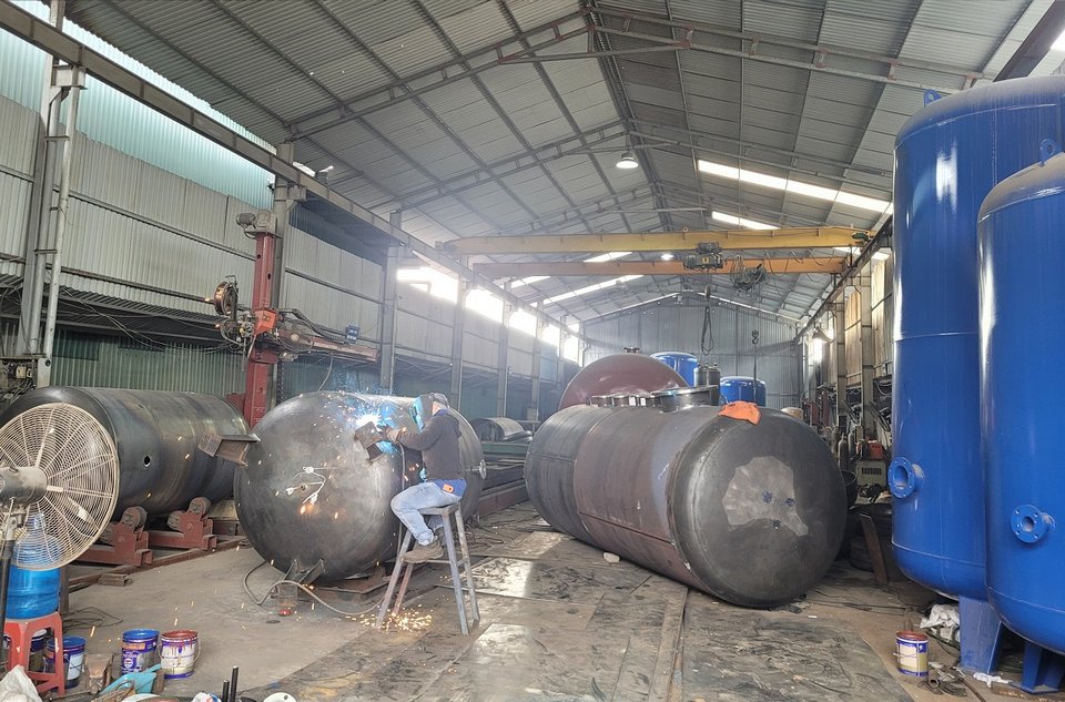 Xưởng sản xuất Bình khí nén