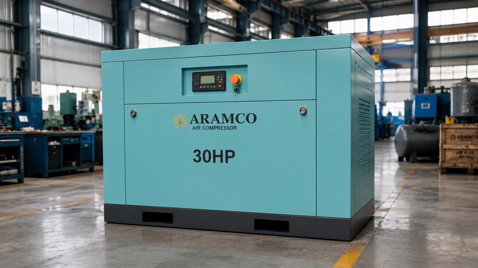 ảnh xưởng Máy nén khí trục vít ARAMCO DH-T22